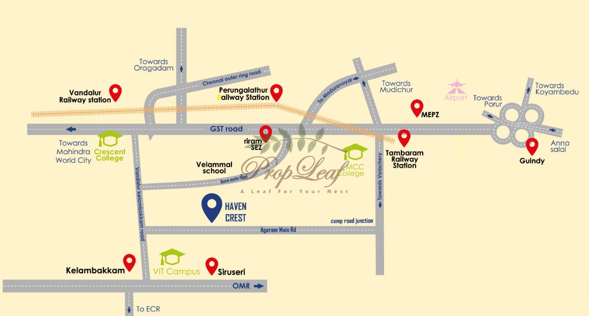 Sameera Haven Crest Location Map